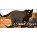 Black Leopard Lover Plate